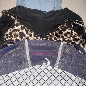 Leopard Print and Black Lace Top, size S 5 tops